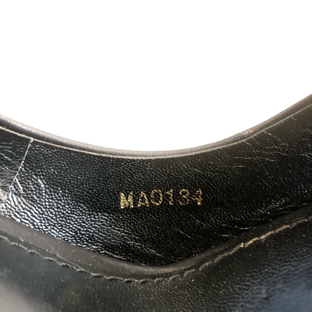 LV Black Gold Patent Leather Peep-Toe Pumps - Picture 5 of 5